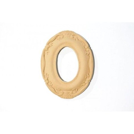 Ξυλόγλυπτη οβάλ κορνίζα 215x165mm 